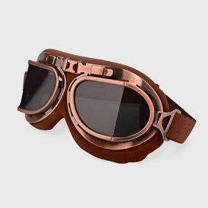 GREAT GIFT!!! Padded Motorcycle Goggles for Men Women Vintage Retro
